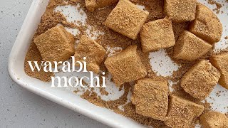 Warabi Mochi わらび餅 with Kinako Powder [upl. by Htennek]