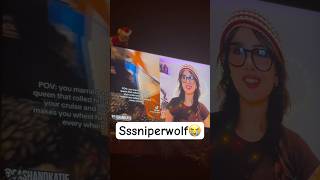 Sssniperwolf watcha doin here😭😭 lolpodcast sssniperwolf [upl. by Yntirb903]