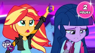 Equestria Girls  FULL FILMS Friendship Games amp Legend Of Everfree  My Little Pony MLPEG  2 HOURS [upl. by Yesnikcm]