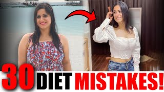 STOP THESE 30 COMMON DIET MISTAKES FOR WEIGHT LOSS  By GunjanShouts [upl. by Cecilius]