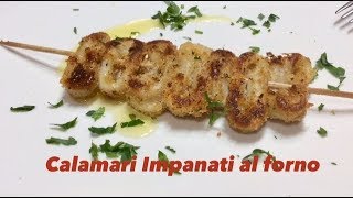 Calamari Impanati al forno  Ricetta Veloce e Leggera  Tutti a Tavola [upl. by Fleming]