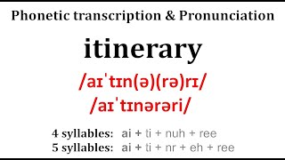 itenerary [upl. by Enedan]