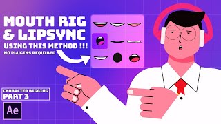 2D Character Lip Sync in After Effects Tutorial  Character Rigging Course Part 3 [upl. by Scuram]