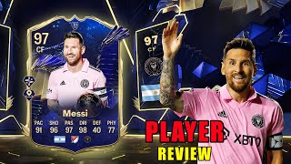 97 TOTY MESSI IS OUTRAGEOUS  😱  FC 24 Ultimate Team [upl. by Auqenehs113]