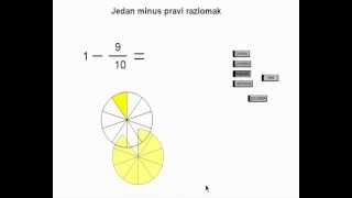 Zbrajanje i oduzimanje razlomaka11napamet01 [upl. by Trina150]