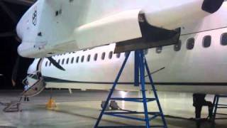 Bombardier Q400 Landing Gear Retraction [upl. by Janyte]