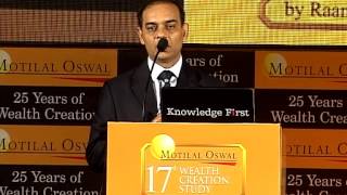 Mr Motilal Oswal at the 17th Wealth Creation Study Event [upl. by Animar]