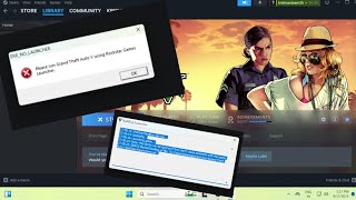 Please run Grand Theft Auto V using Rockstar Games Launcher Problem 100 Solution [upl. by Sunda]