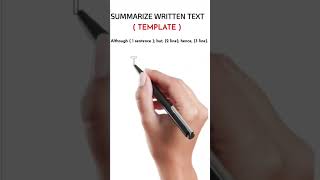 PTE SUMMARIZE WRITTEN TEXT TEMPLATE WITH TIPS AND TRICKS [upl. by Hieronymus]