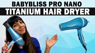 Babyliss Nano Titanium Hair Dryer Worth it hairtools hairstyle hairdryer [upl. by Race]