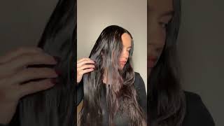 How I get my sleek and shiny hair look with the Nexxus Hair Care Prep amp Protect Heat Sprayhaircare [upl. by Dulsea]