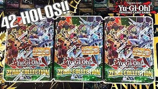 YuGiOh ZEXAL Collection Tins 3X Opening  14 HOLOS PER TIN [upl. by Yellat263]