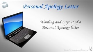 How to write a Personal Apology Letter [upl. by Divod]