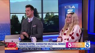 Hazbin Hotel show creator Vivienne Medrano visits KTLA Weekend Morning News [upl. by Elak523]