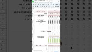 Habit Tracker Template Daily Planner Google Sheets Spreadsheet spreadsheet habits template [upl. by Friday]