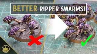 Make Warhammer 40K Tyranid ripper swarms SWARMIER [upl. by Auqenet]