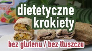 BEZGLUTENOWE KROKIETY  dietetyczne roślinne bez tłuszczu pieczone [upl. by Ttimme]