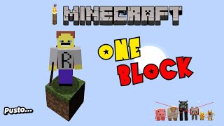 One Block Minecraft 15  Ciepły i przytulny domek w środku [upl. by Nosidam]