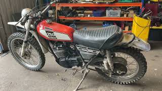 Ref1073 a 1975 Yamaha DT250 Enduro Project [upl. by Assirek439]