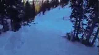 Longest Ski Run Of My Life unedited 15minute Run at Sunshine Village [upl. by Tifanie]