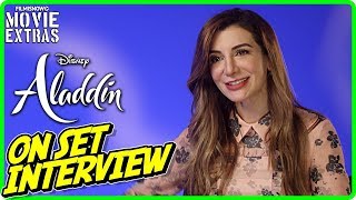 ALADDIN  Nasim Pedrad quotDaliaquot Onset Interview [upl. by Amin]