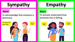 SYMPATHY vs EMPATHY 🤔  Whats the difference  Learn with examples [upl. by Palecek847]