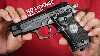 This is Blowback Air Gun  No License Required Beretta Mod 84 FS Co2 BB 177 cal air pistol [upl. by Elayne269]