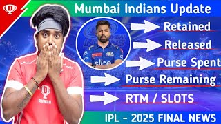 IPL Retention  Mumbai Indians IPL 2025 Full Update [upl. by Waddington558]