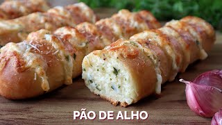 PÃO DE ALHO  Receita completa do pão à pasta de alho para fazer no forno ou na churrasqueira [upl. by Treacy]