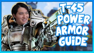 How to get T45 POWER ARMOR T45 POWER ARMOR PLANS and T45 Power Armor MOD PLANS in FALLOUT 76 [upl. by Enomed811]