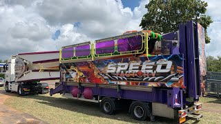 Kermis Santpoort 2023 Transport en opbouw Deel 3 [upl. by Reinold]