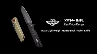 OKNIFE XENOAL UltraLightweight FrameLock Pocket Knife craft telugu technology tech [upl. by Michael]