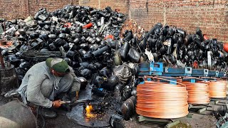 Incredible Process of Old AC Compressor Recycling amp Making Copper Wire in Factory [upl. by Nitsraek]