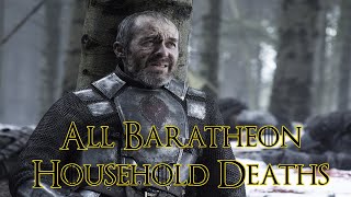 All Baratheon Household Deaths All Baratheon Deaths Game of Thrones Deaths [upl. by Tumer]