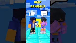 Wow Aphmau Really Did it  Ein Or Aaron minecraftshorts aphmau [upl. by Aitropal]