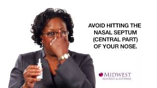 Proper Use of Nasal Spray [upl. by Galloway]