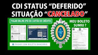 ALISTAMENTO MILITAR CDI STATUS DEFERIDO SITUAÇÃO CANCELADO BOLETO SUMIUPAGAR COM PIX alistamento [upl. by Popelka]