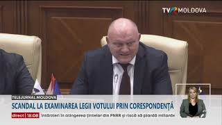 Scandal în plenul Parlamentului la examinarea proiectului de lege privind votul prin corespondență [upl. by Marquardt]