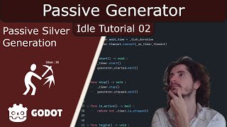 Idle Game Tutorial  Passive Resource Generation  Godot 4 [upl. by Annhej]