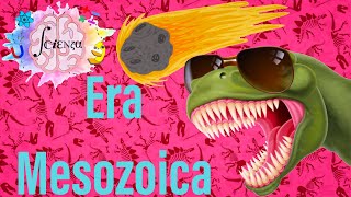 La Era Mesozoica y sus 3 periodos  Triásico Jurásico y Cretácico [upl. by Godderd]