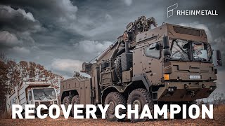 Rheinmetall HX Recovery Truck Performance [upl. by Nelie]