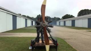 Kozs Rotary Engine Demonstration 1 in Slow Motion  Clerget  Gnome  LeRhone  Rotary Engine [upl. by Llerdnek]