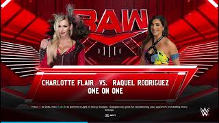 Charlotte Flair Vs Raquel Rodriguez [upl. by Mungovan196]