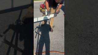 Quick Downspout Installation Gutters photography iphone rain construction diy [upl. by Onaicnop]