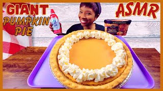 ASMR  MUKBANG PUMPKIN PIE  PUMPKIN CHEESECAKE ICE CREAM  WHIPPED CREAM [upl. by Adnahc]