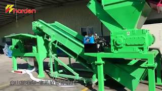 Shredder and Dewatering Machine for Orange Waste Treatment [upl. by Ecyrb]