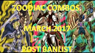 Zoodiac Zoo Combo Tutorial Post March 2017 Banlist [upl. by Berne]