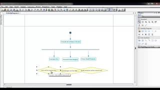 Activity Diagram using Power Designer [upl. by Annayek]