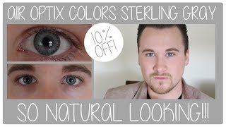 Air Optix Colors Contact Lenses Sterling Gray Review [upl. by Jurdi]