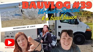 Bauvlog 39 Unser Urlaub im RTW Wohnmobil in Frankreich  Wand schleifen [upl. by Nac]